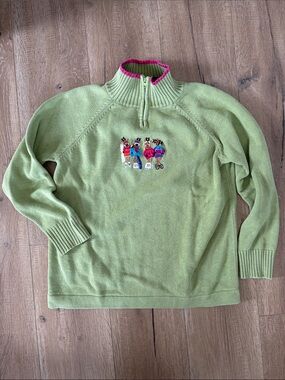 Vintage 100% Cotton Ski Sweater